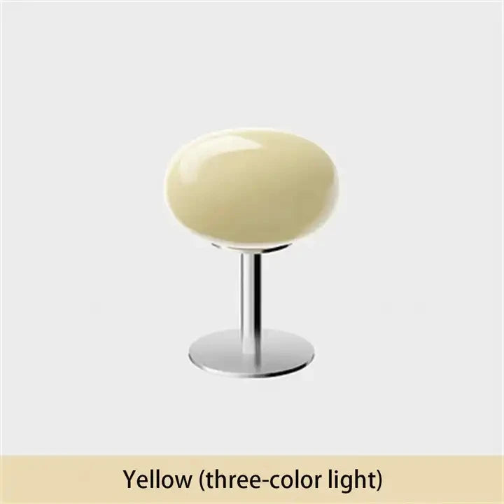 Lollipop Table Lamp Medieval Cream Glass Lamp Living Room Bedroom Study Simple Atmosphere Retro Glass Standing Lamp Home Decor